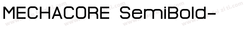 MECHACORE SemiBold字体转换